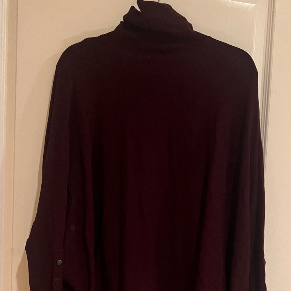 Elegant Burgundy Turtleneck Sweater